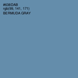 #638DAB - Bermuda Gray Color Image